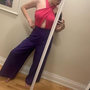 Vintage color block jumpsuit